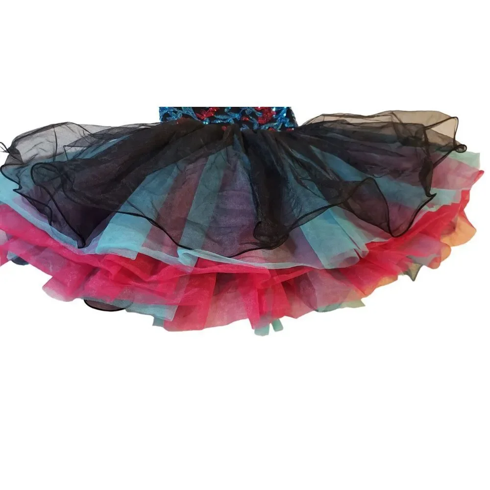 Gracie Children's Costumes Dance Ballet Tutu Black Blue Pink‎ Sequins Size LC